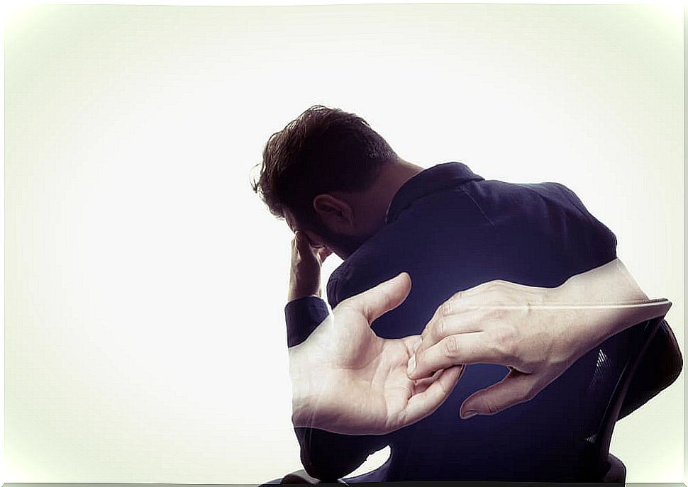 Man thinking about being happy after having lived through a traumatic childhood