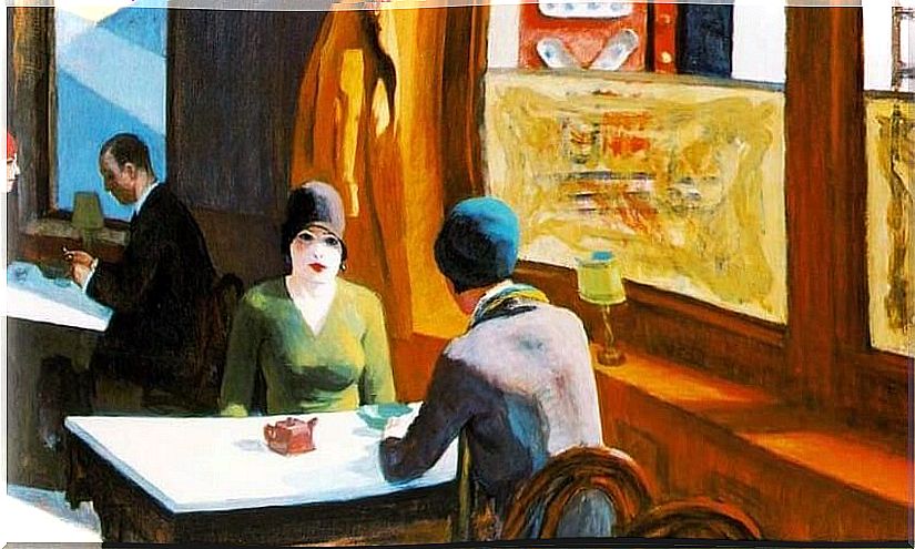 Shop suey painting by Edward Hooper